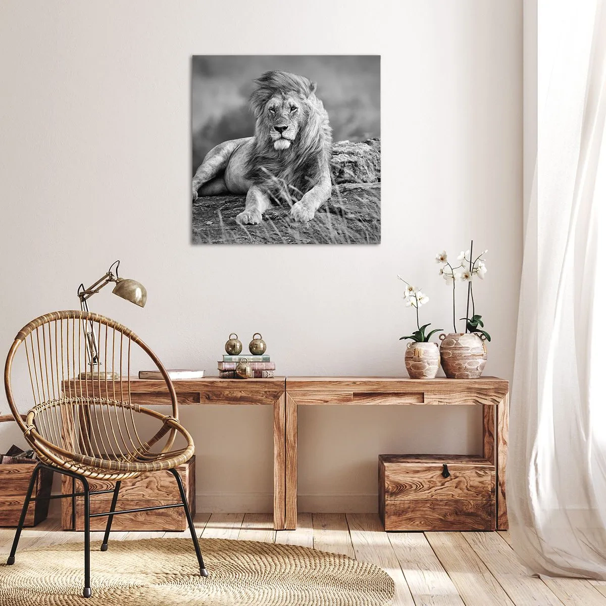 Obraz na plátně - Královská siesta - 60x60 cm