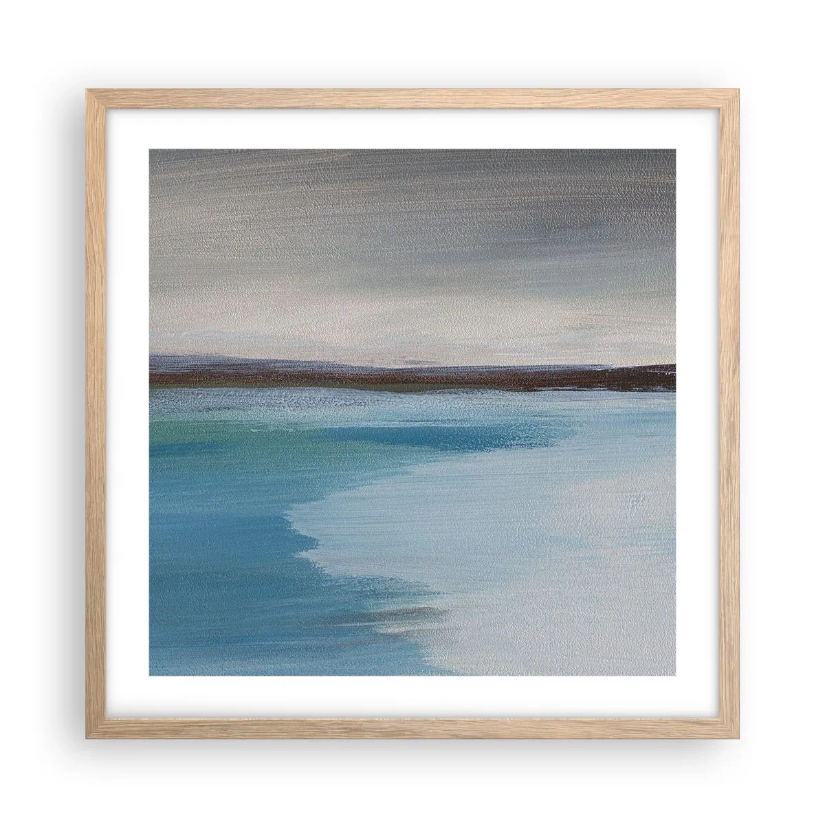 Plakát v rámu světlý dub - Horizontální krajina - 50x50 cm