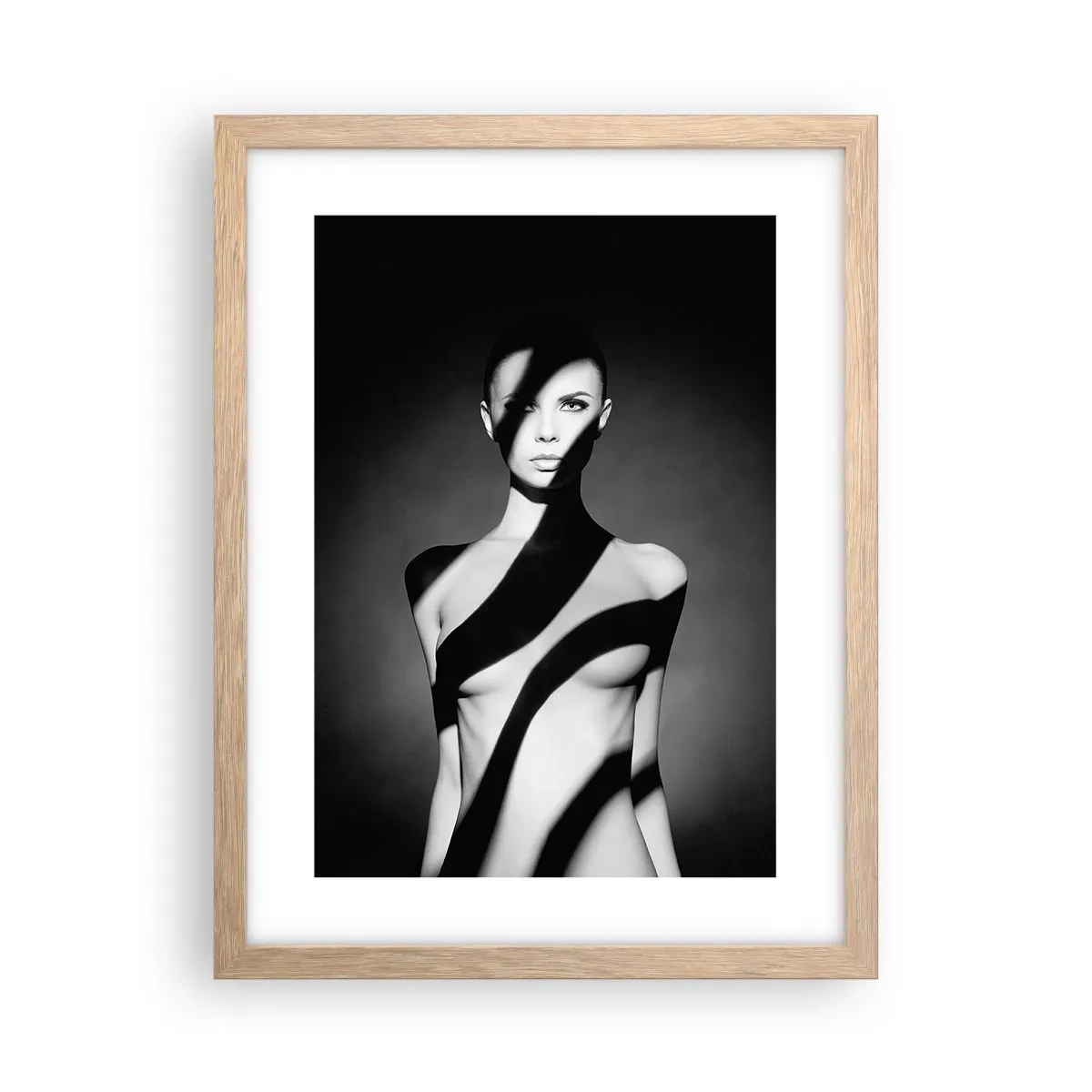 Plakát v rámu světlý dub - V záři i ve stínu - 30x40 cm