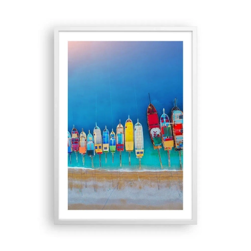 Plakát v bílém rámu - Z ptačí perspektivy - 50x70 cm