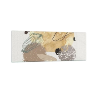 Obraz na skle - Abstraktní švestka - 140x50 cm