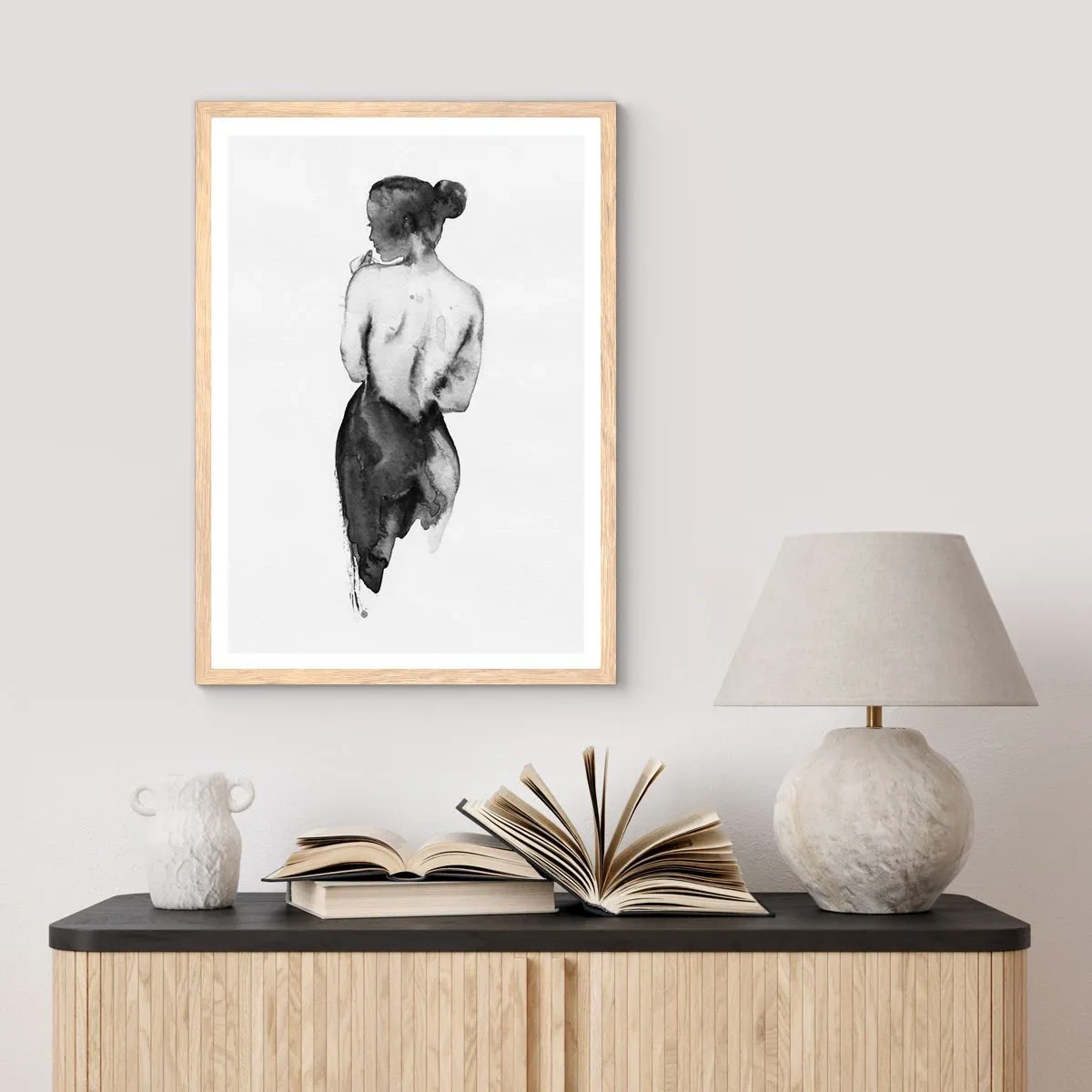 Plakát v rámu světlý dub - Mizející svět - 70x100 cm