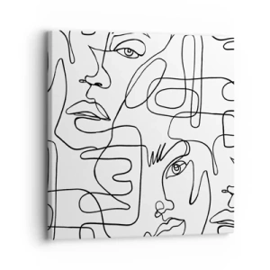 Obraz na plátně - Ve spletených emocích - 30x30 cm