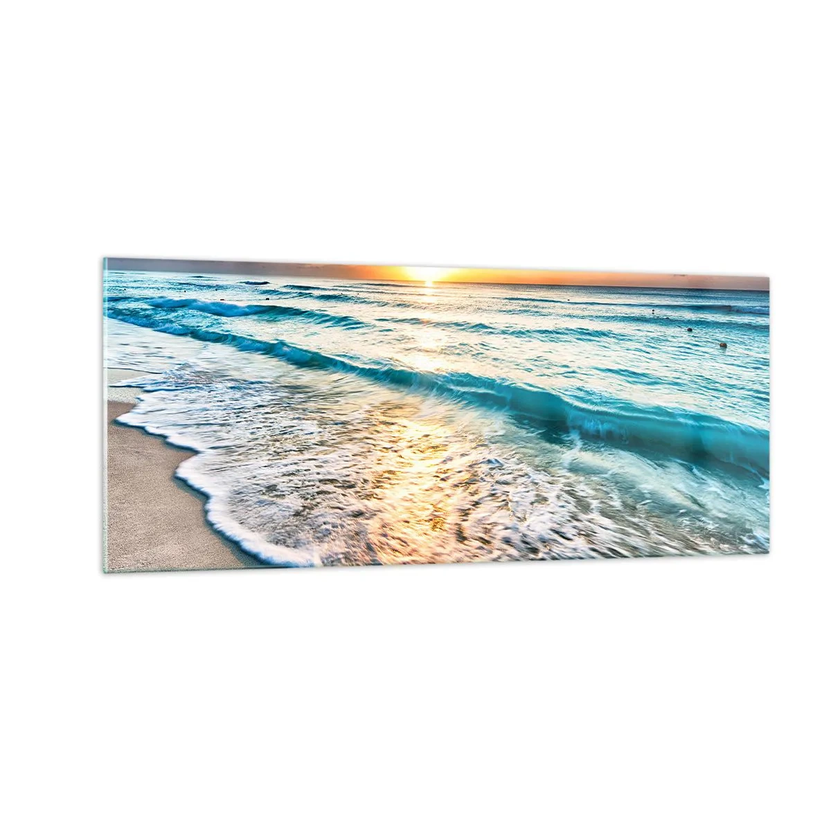 Obraz na skle - Výhled, který stojí za to - 100x40 cm