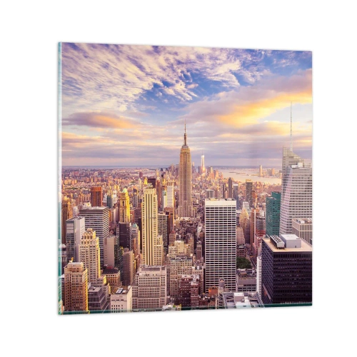 Obraz na skle - Dosáhnout samotná oblaka - 40x40 cm