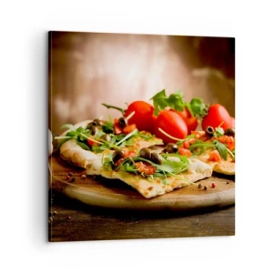 Obraz na plátně - Přímo z pece a ze zahrady - 60x60 cm