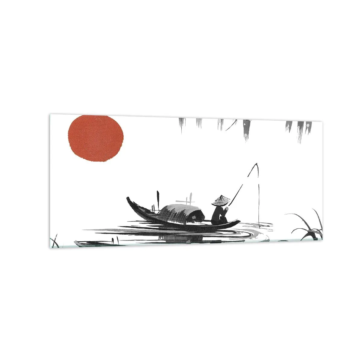 Obraz na skle - Asijské odpoledne - 120x50 cm