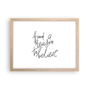 Plakát v rámu světlý dub - Je to možné - 40x30 cm