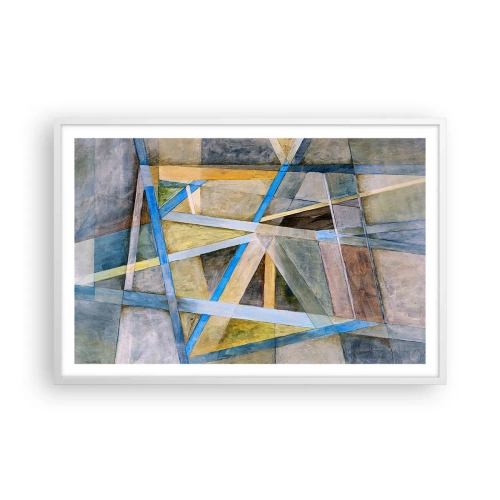 Plakát v bílém rámu - Přímo nebo diagonálně? - 91x61 cm