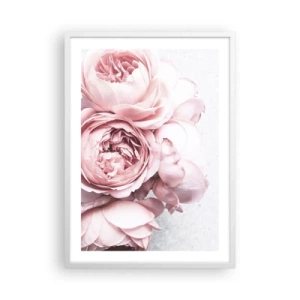 Plakát v bílém rámu - Pro romantiky - 50x70 cm