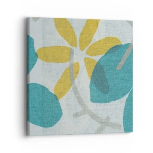 Obraz na plátně - Mezi azurovými listy - 30x30 cm
