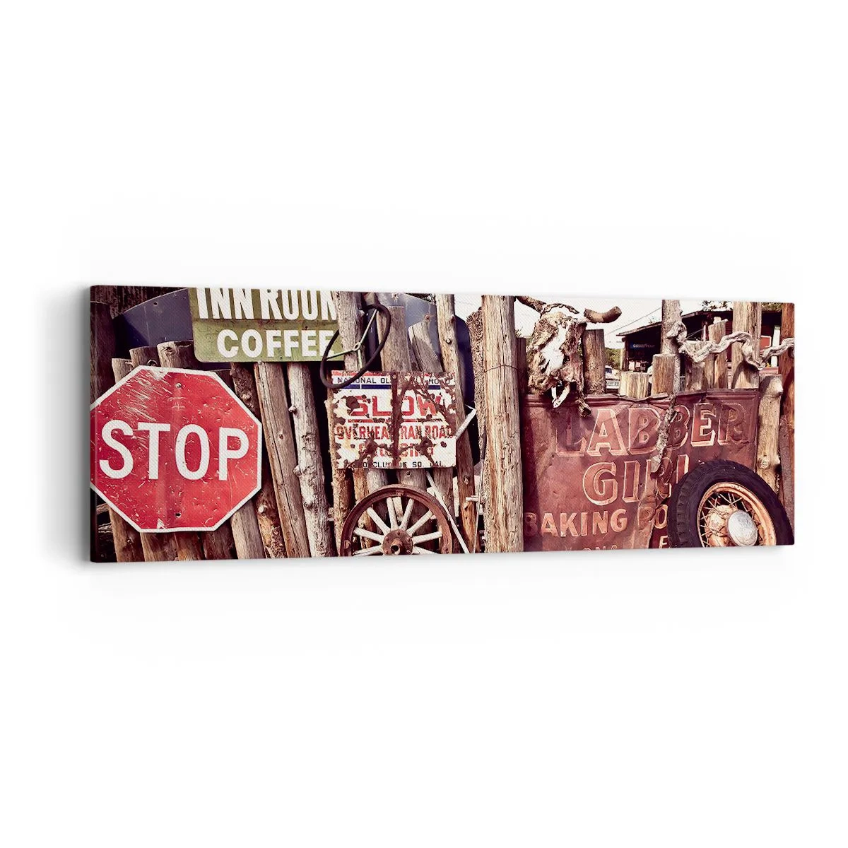 Obraz na plátně - A čas se zastavil - 90x30 cm