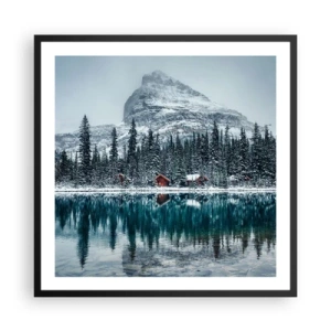 Plakát v černém rámu - Kanadské útočiště - 60x60 cm
