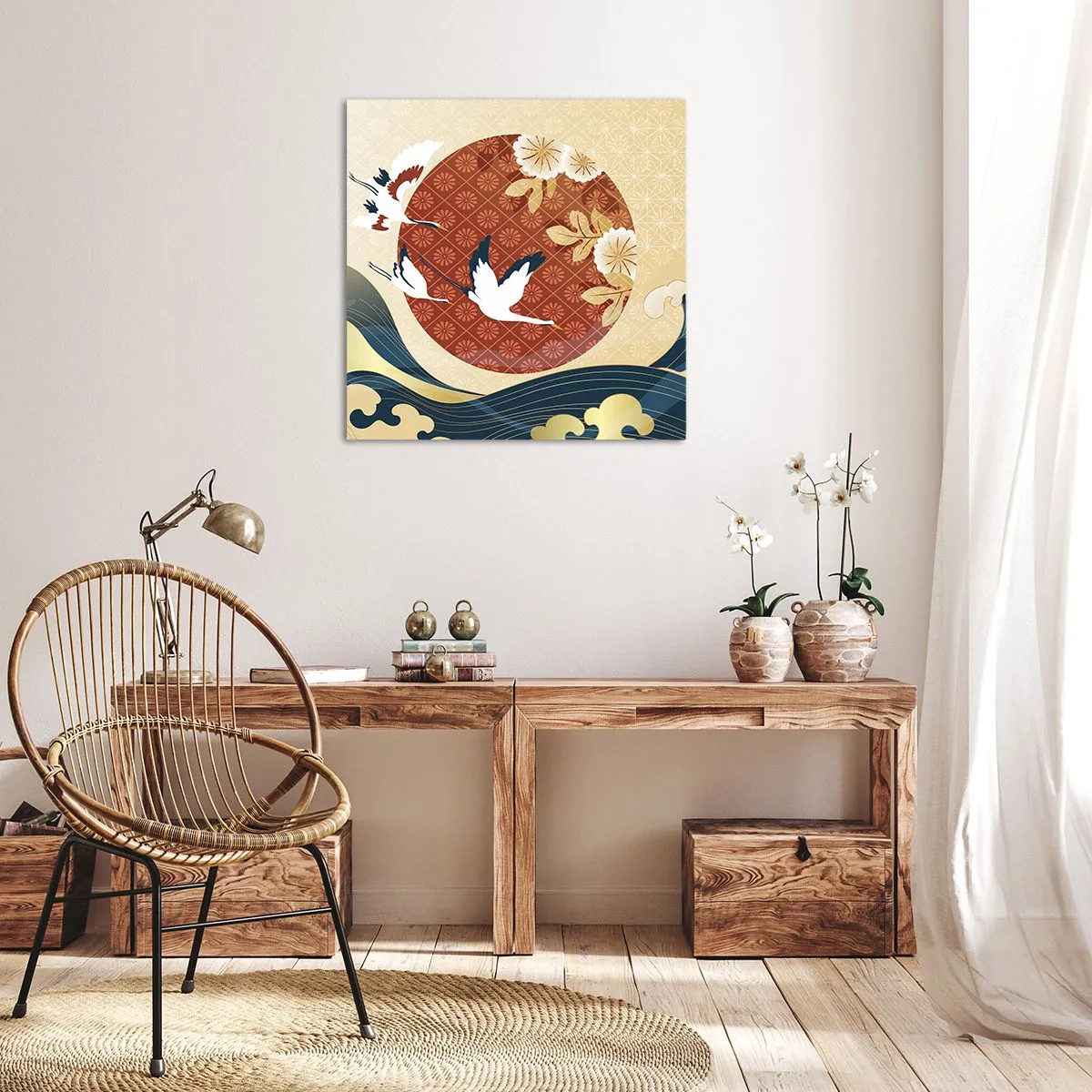 Obraz na plátně - Japonská pohádka - 50x50 cm