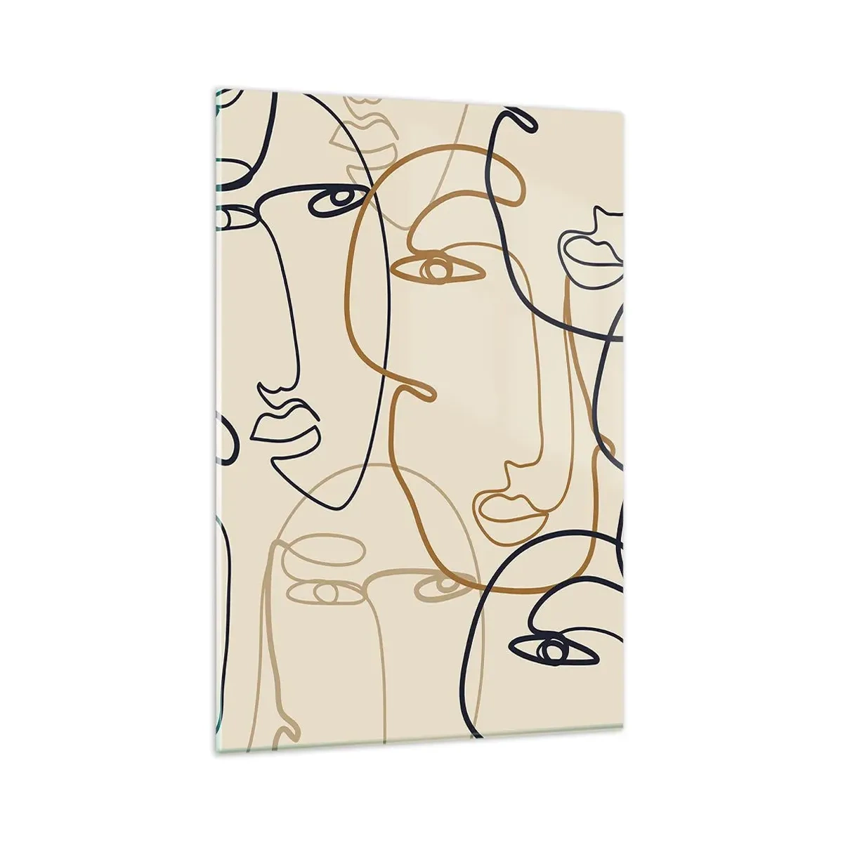 Obraz na skle - Portrét znásobený - 80x120 cm