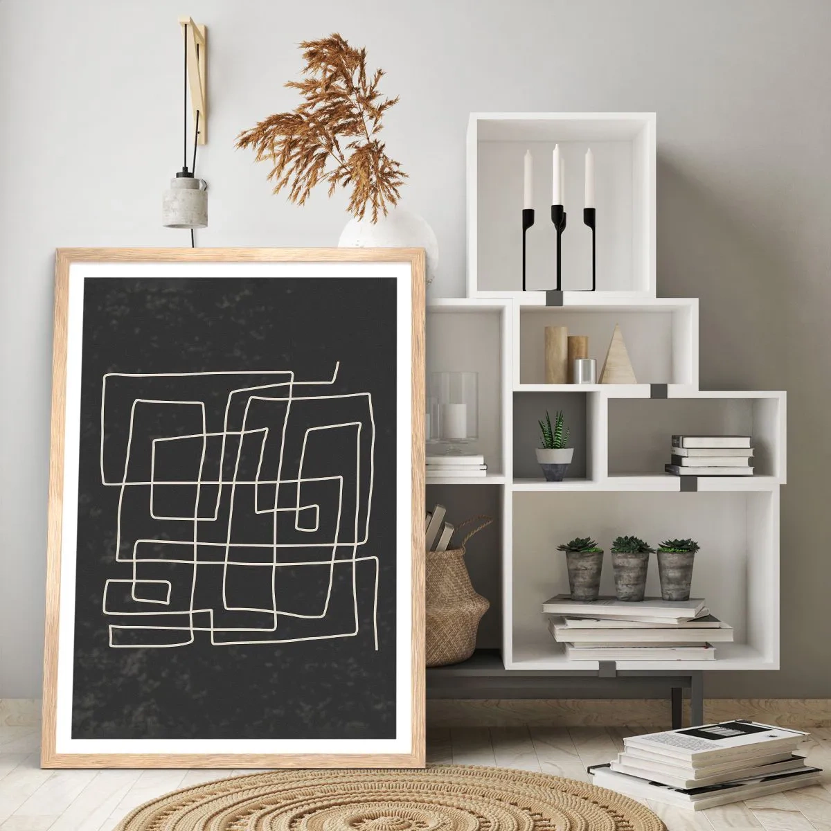 Plakát v rámu světlý dub - Není to tak jednoduché - 30x40 cm