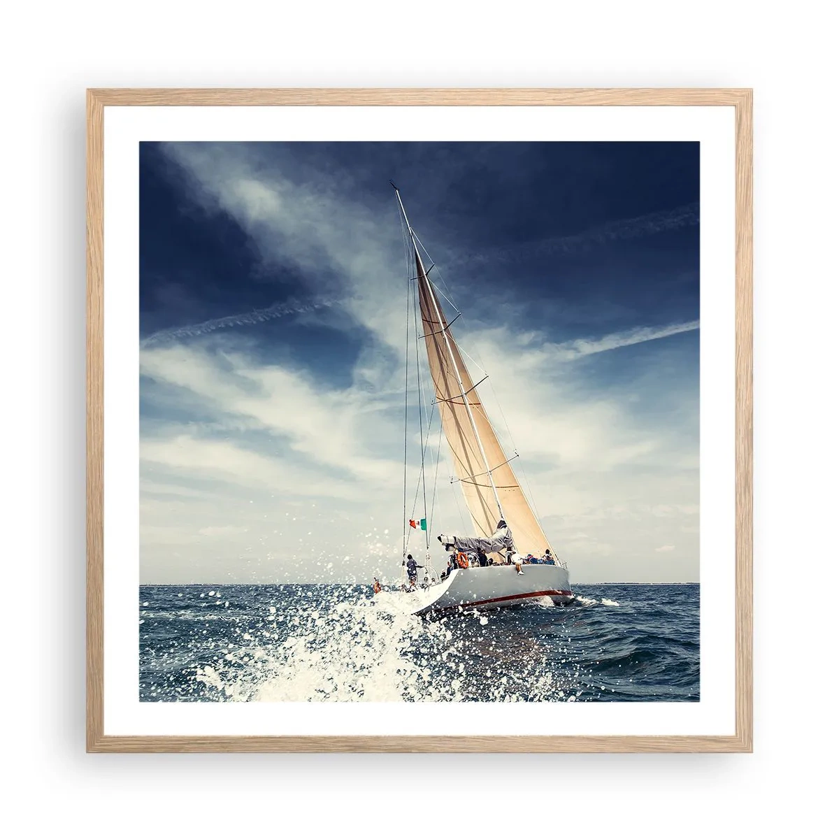 Plakát v rámu světlý dub - Nás nedohoní! - 60x60 cm