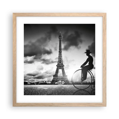 Plakát v rámu světlý dub - Touha po Belle Epoque - 40x40 cm