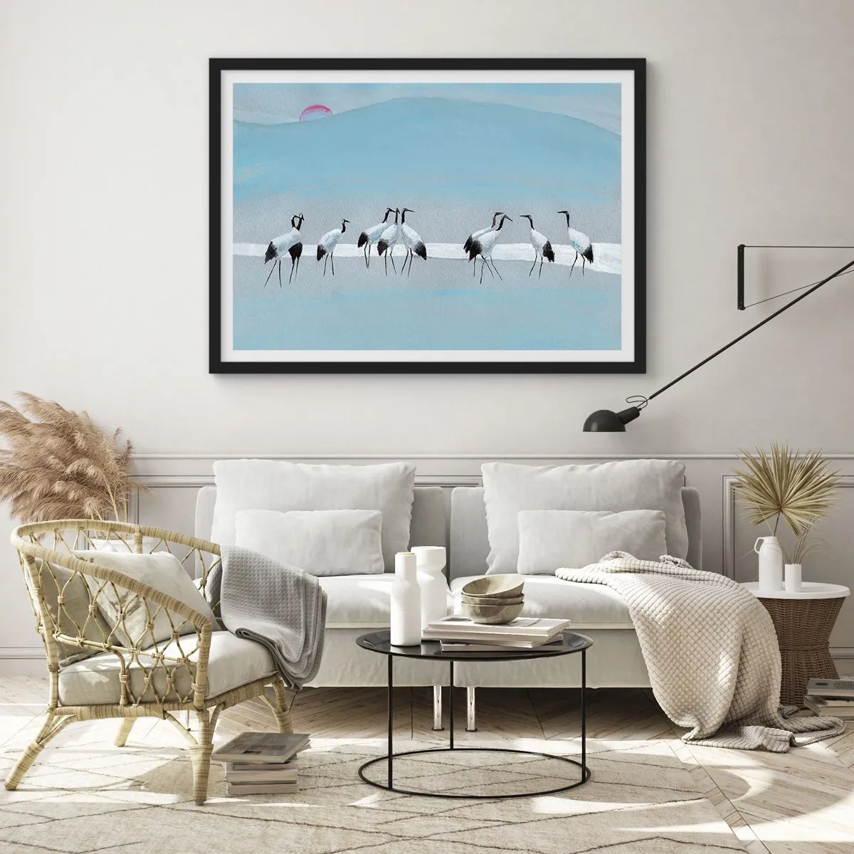 Plakát v černém rámu - Po horkém dni - 100x70 cm