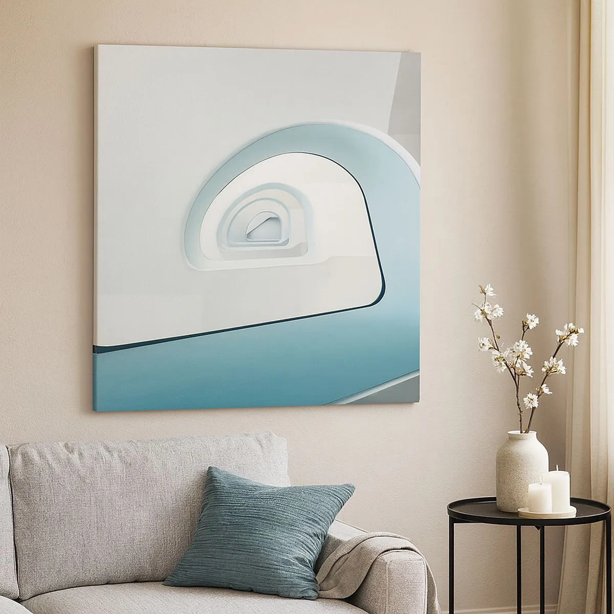 Obraz na plátně - Na dno modré - 30x30 cm