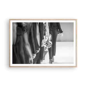 Plakát v rámu světlý dub - Stylový průvod - 100x70 cm