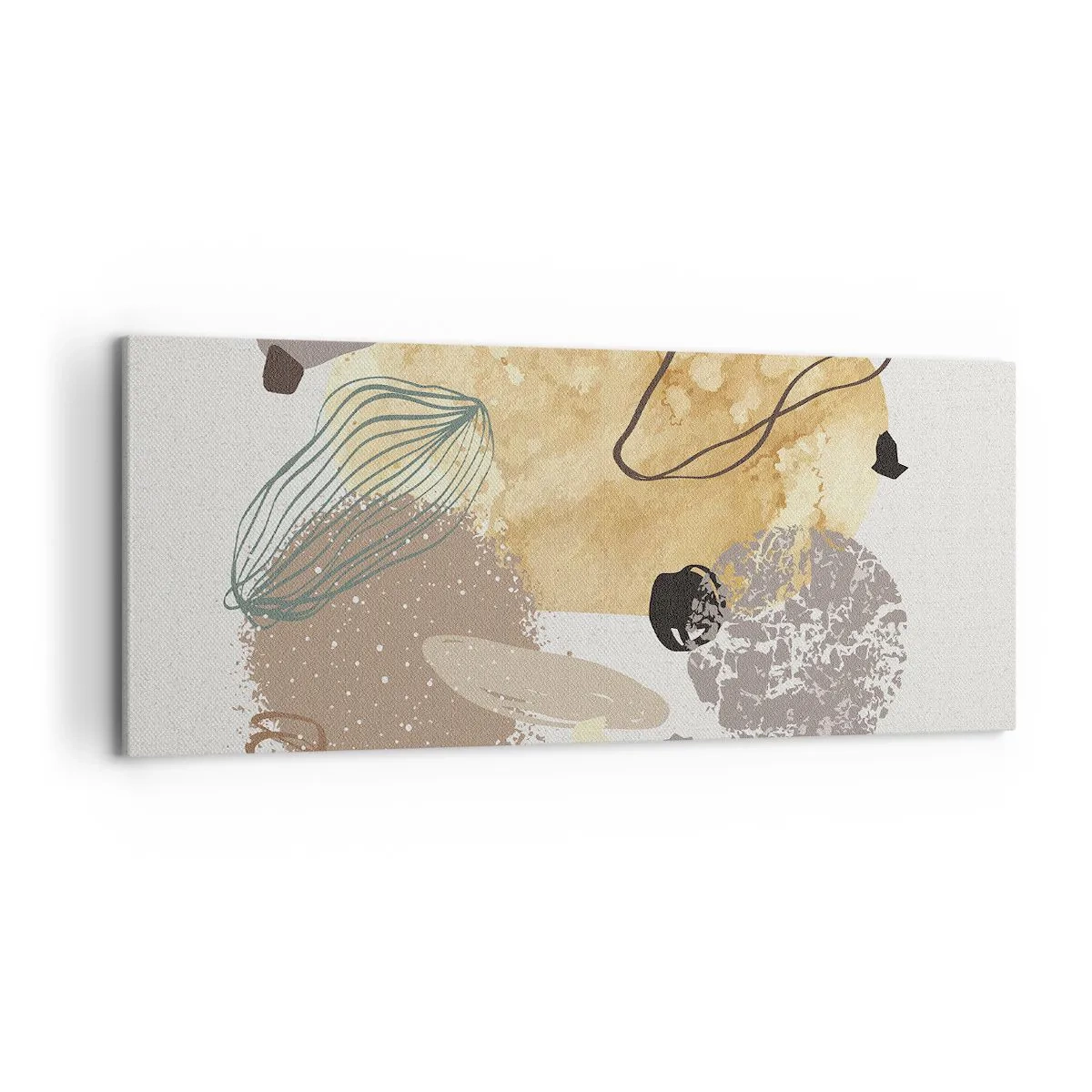 Obraz na plátně - Abstraktní švestka - 120x50 cm