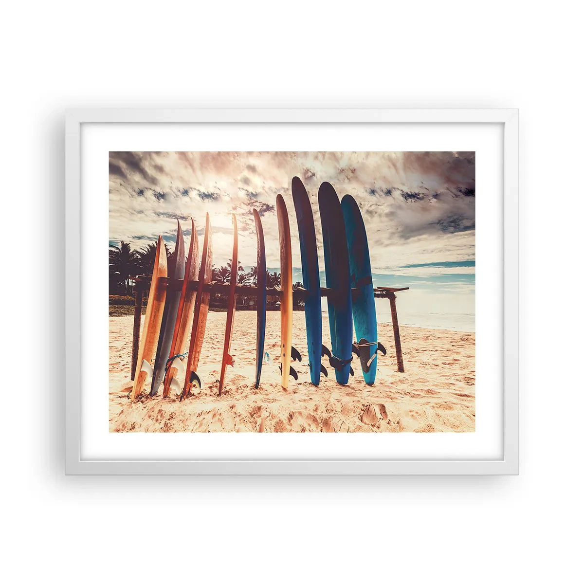 Plakát v bílém rámu - Dobrou noc, nashle zítra. - 50x40 cm