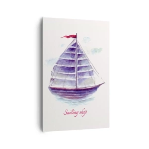 Obraz na plátně - Napnuté plachty a klidná voda - 80x120 cm