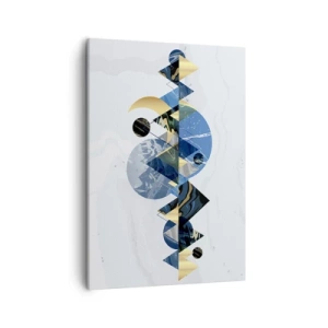 Obraz na plátně - Geometrická krajina - 50x70 cm