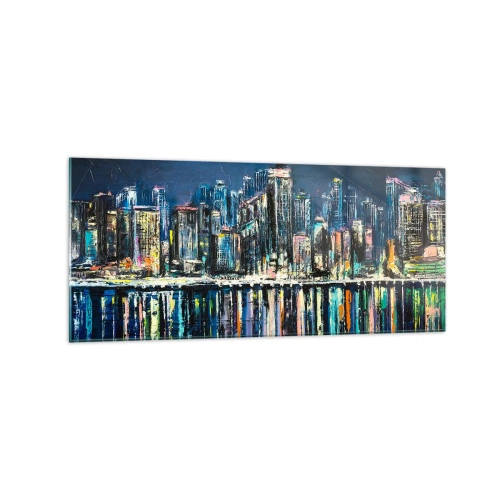 Obraz na skle - Kaskáda světel - 120x50 cm