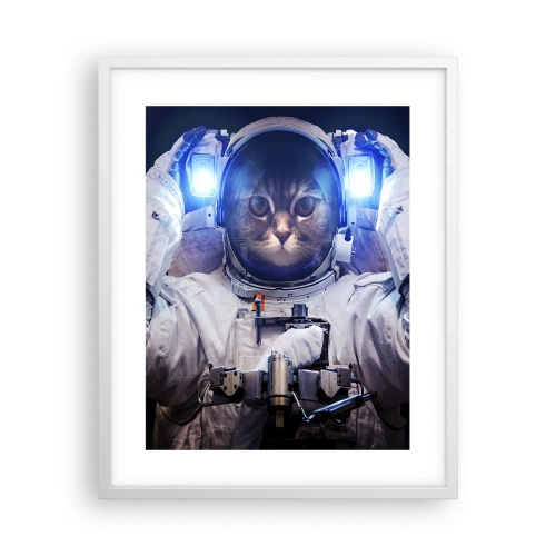 Plakát v bílém rámu - Houston, máte problém - 40x50 cm