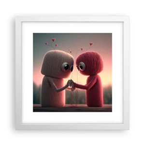 Plakát v bílém rámu - Každý může milovat - 30x30 cm