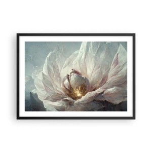 Plakát v černém rámu - Rozkvétá jednou za sto let - 70x50 cm