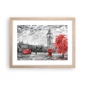 Plakát v rámu světlý dub - Vzrušující den - 40x30 cm