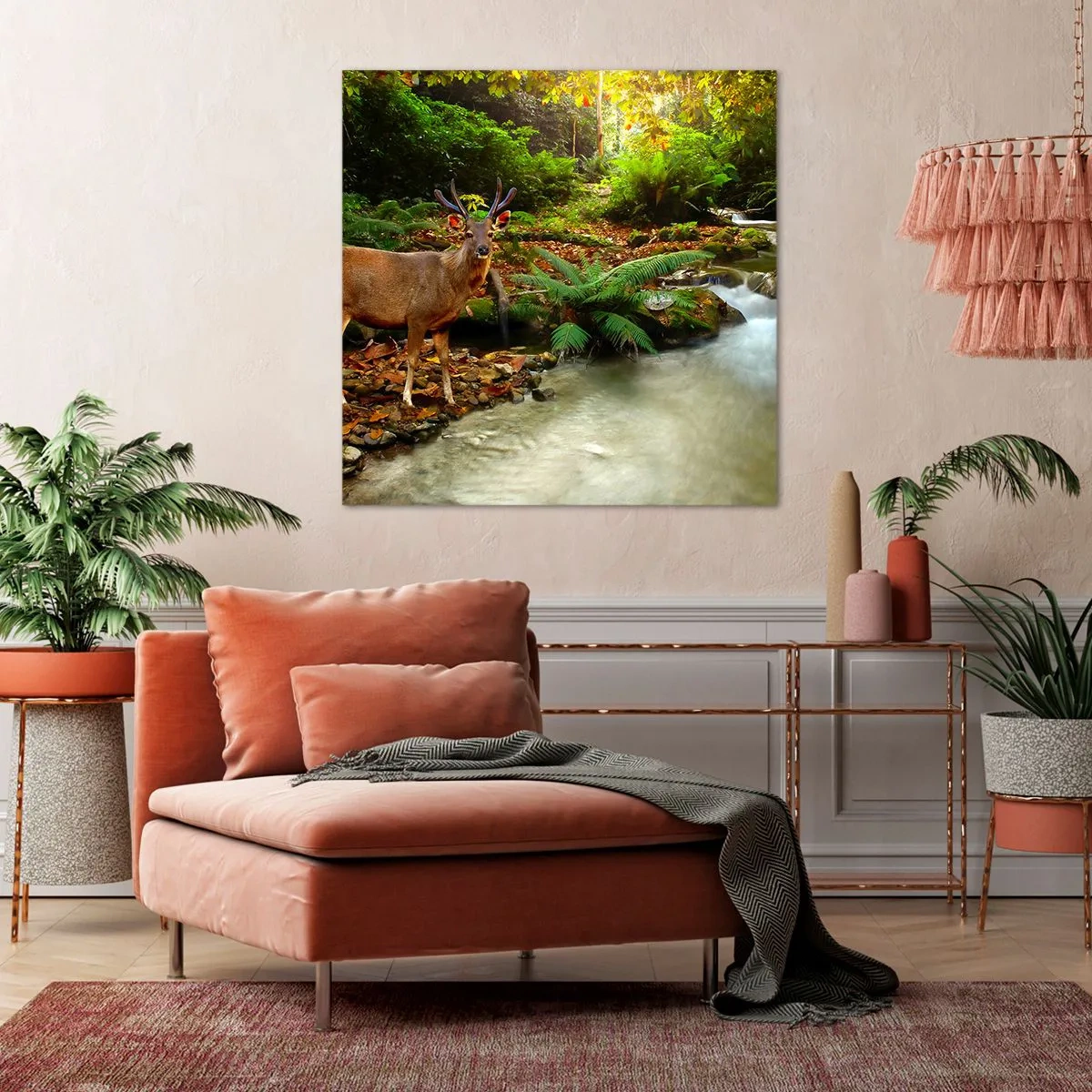 Obraz na plátně - Vítám v mém světě - 60x60 cm