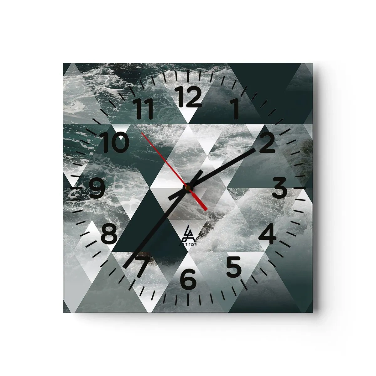 Nástěnné hodiny - Křišťálová perspektiva - 30x30 cm