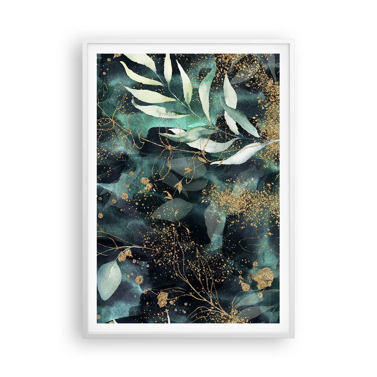 Plakát v bílém rámu - Kouzelná zahrada - 70x100 cm