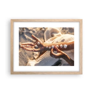 Plakát v rámu světlý dub - Krása na dosah - 40x30 cm