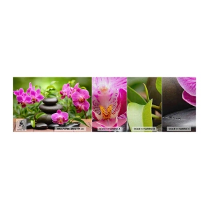 Vzor Fototapety Premium Canvas - Pyramida klidu - Květiny, Orchidej, Orchidej - 100x30 cm