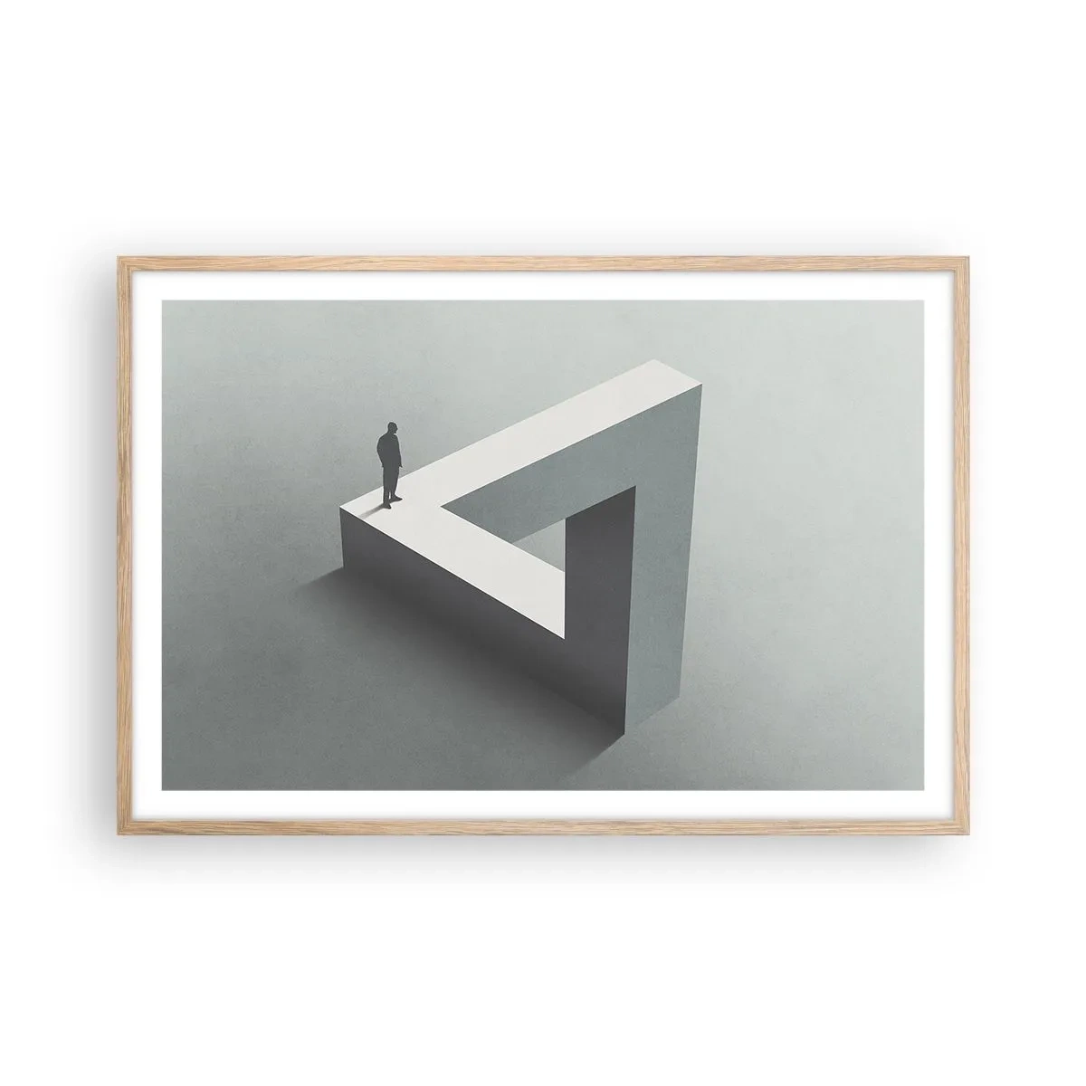 Plakát v rámu světlý dub - A přece je to možné - 91x61 cm