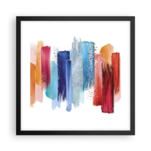 Plakát v černém rámu - Nahoru a dolů  - 40x40 cm
