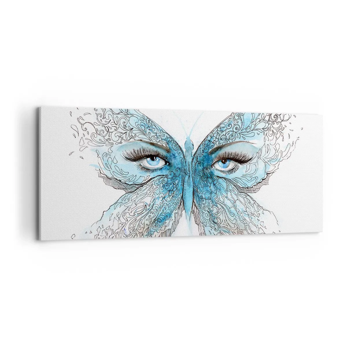 Obraz na plátně - Sýkora modřinka eros - 120x50 cm