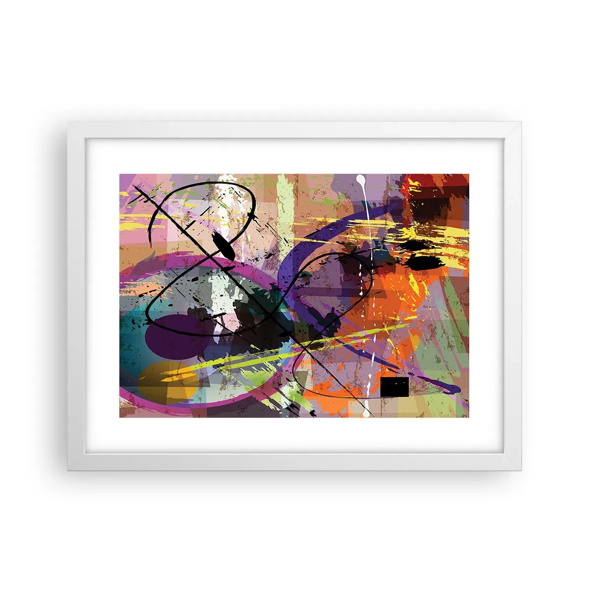 Plakát v bílém rámu - Lze přímo nebo kolem - 40x30 cm