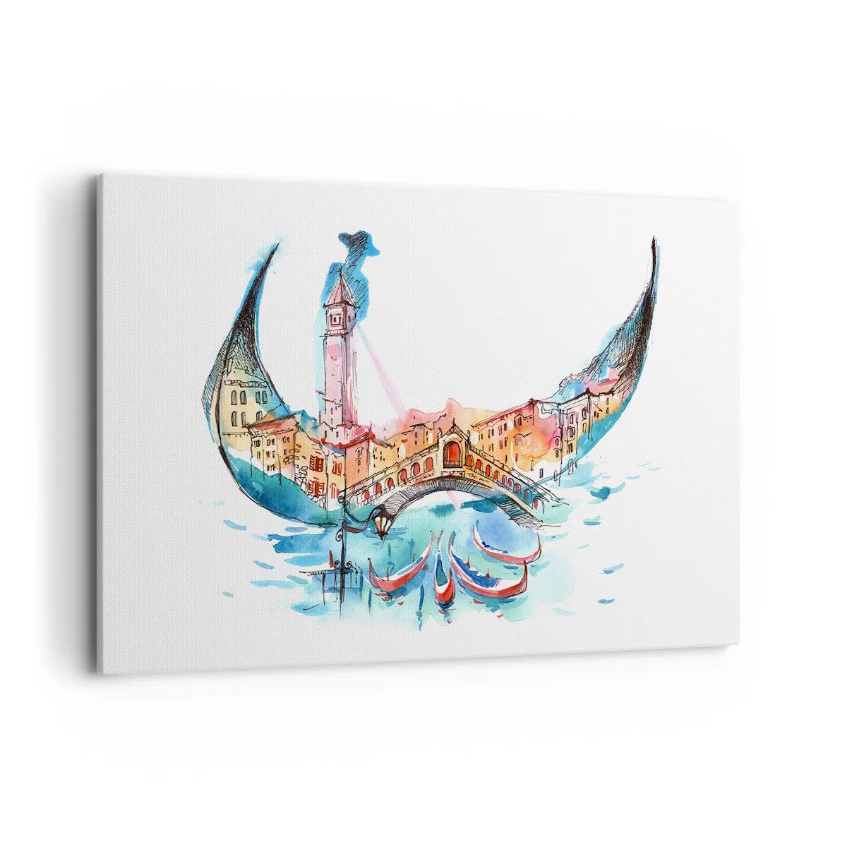 Obraz na plátně - Plujeme městem - 120x80 cm