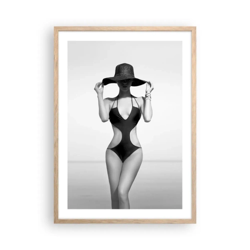 Plakát v rámu světlý dub - Jmenuji se: Elegance - 50x70 cm