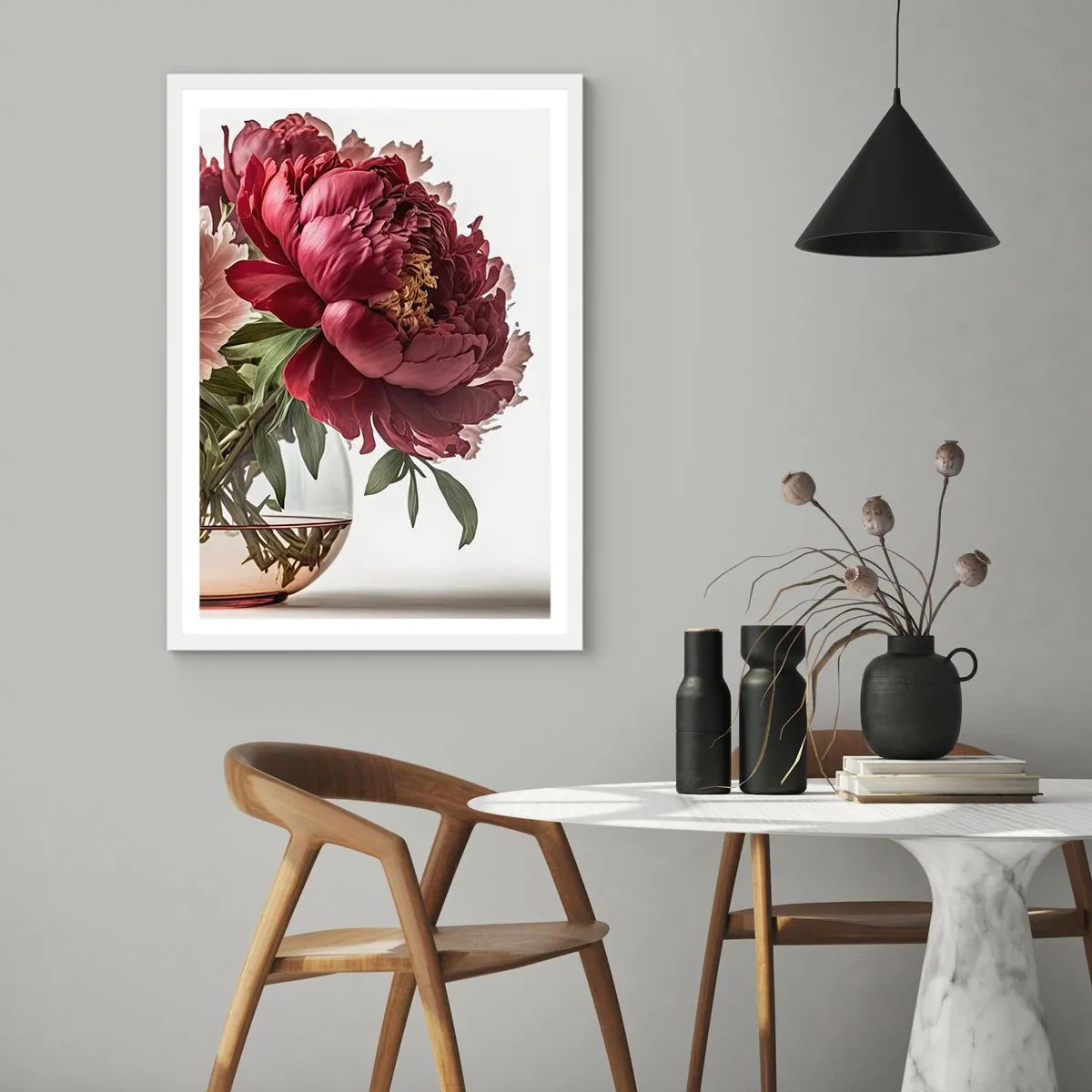 Plakát v bílém rámu - V plném rozkvětu krásy - 40x50 cm