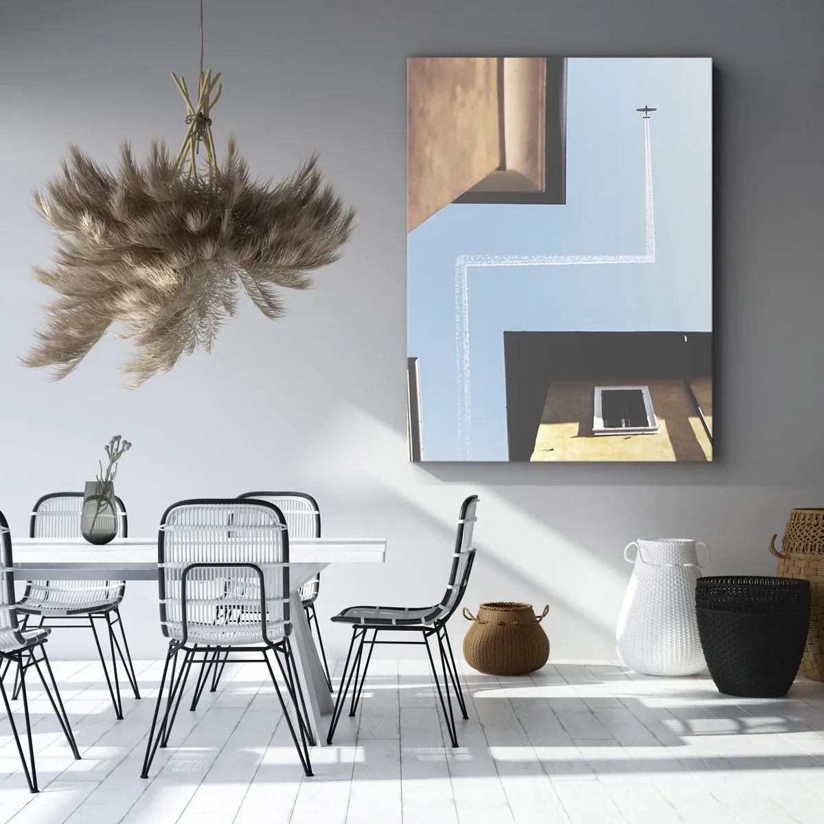 Obraz na plátně - Nad městským labyrintem - 80x120 cm