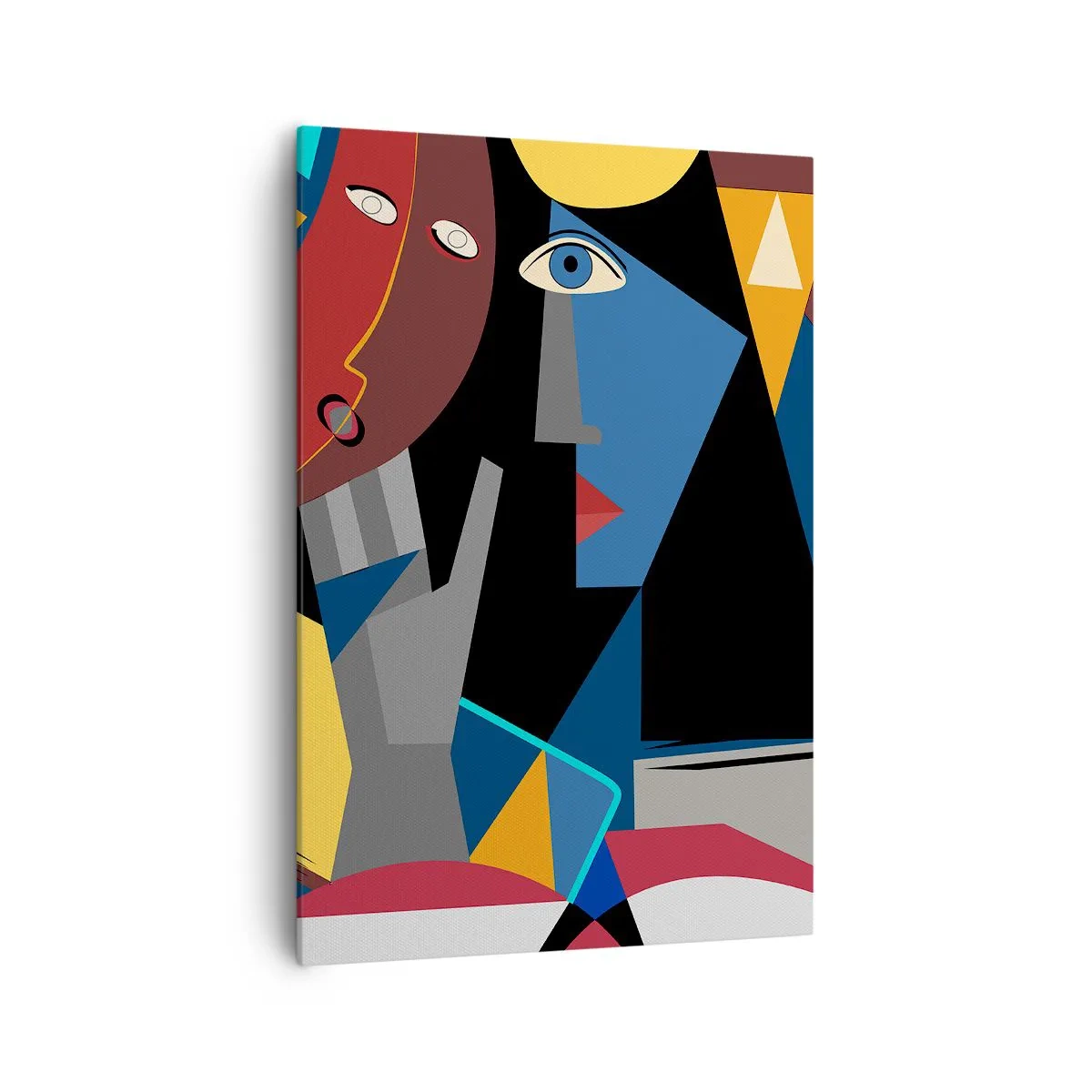 Obraz na plátně - Konverzace kubistů - 70x100 cm