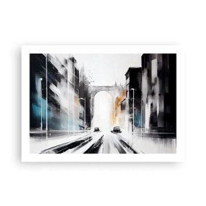 Plakát - Studie města: architektura a pohyb - 70x50 cm