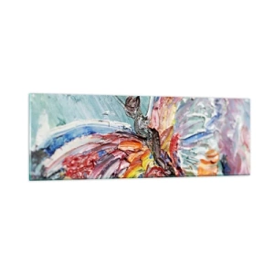 Obraz na skle - Namalovaný přírodou - 90x30 cm